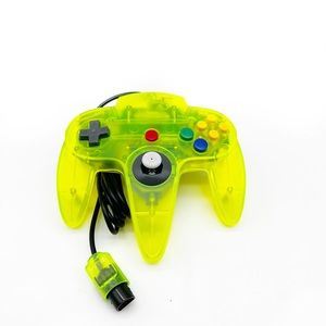 Nintendo 64 Controller Atomic Yellow transparent N64 NEW